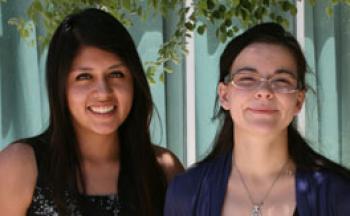 Andrea Martinez and Chelsey Heath from the Walter Cronkite School of Journalism 