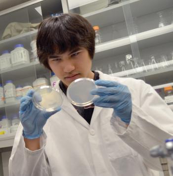 Ryan Muller in the lab preparing for the iGEM competition