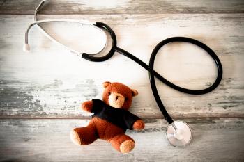 Teddy bear with stethoscope 