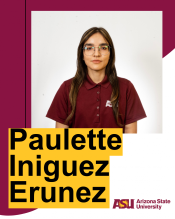 portrait of ASU student Paulette Iniguez Erunez