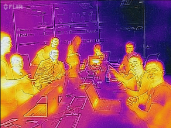 “Phoenix” team photo using thermal imaging