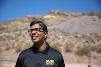 portrait of man in front of ASU's "A" Mountain