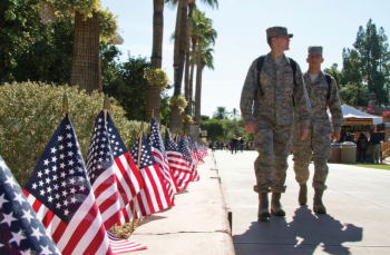 ASU military students on campus