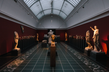 Photo of a room filled with statues and busts