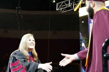 Cynthia Lietz, dean, Watts College, Watts College of Public Service and Community Solutions, ASU, convocation, spring 2022
