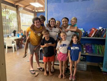 ASU SHAPER Scholarship recipients with children at Tide Academy
