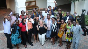 group photo of Washington Fellows for Young African Leaders