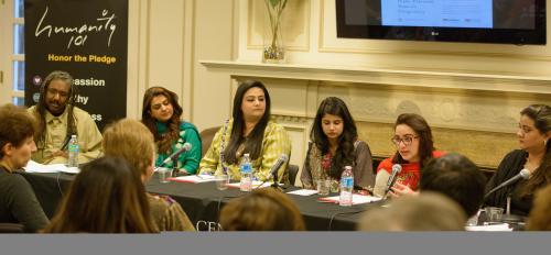 Panelists at the March 26 'Beyond the Hijab' event