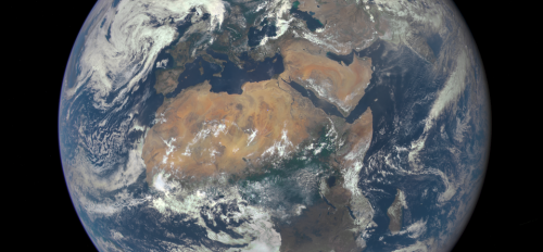 NASA image of the Earth with Africa prominent