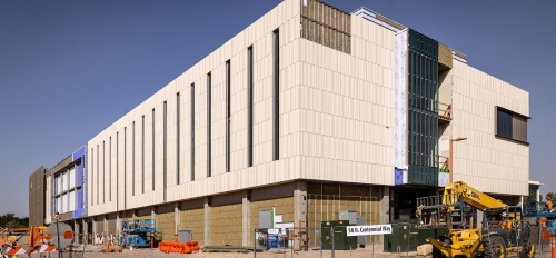 ASU at Mesa City Center building under construction. 