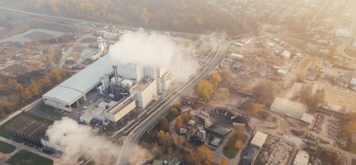 factory polluting the environment