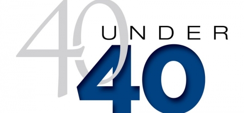 Logo reading "40 under 40"