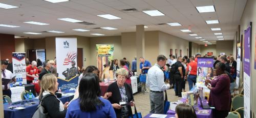 ASU Veterans Upward Bound during exhibitor fair