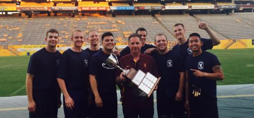 Air Force ROTC holds Dean's Cup from the 2016 flag-football tournament