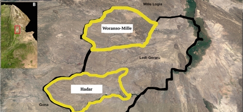 Map of Hadar and Woranso-Mille research sites