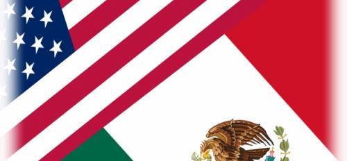 U.S. and Mexico Flag