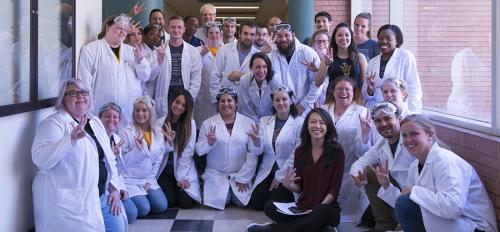  the first cohort of online B.S. Biochemistry degree students came to the Arizona State campus to take part in a new, innovative in-person accelerated laboratory course