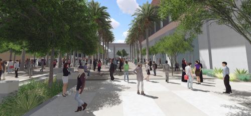 Artist rendering of Orange Mall extension