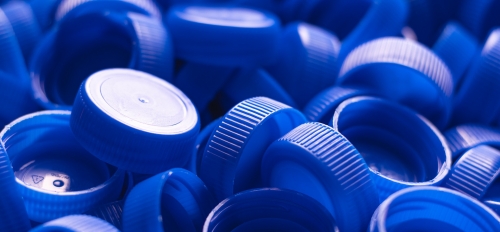 Blue water caps