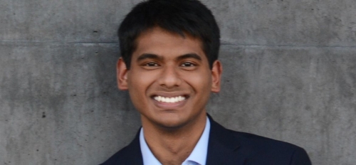 Portrait of ASU grad Rohit Nandakumar.