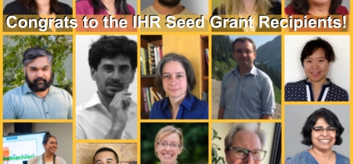 Collage of portraits of ASU professors who are Institute for Humanities Research 2022 Seed Grant Recipients