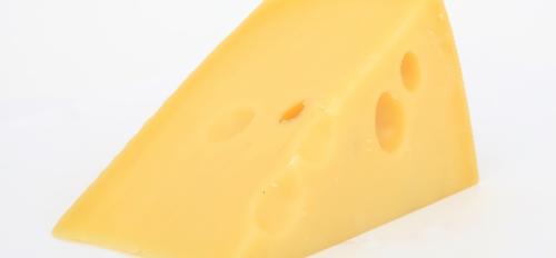 A photograph of Swiss cheese