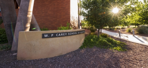 exterior of W. P. Carey School of Business building