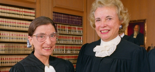 Ruth Bader Ginsburg and Sandra Day O'Connor
