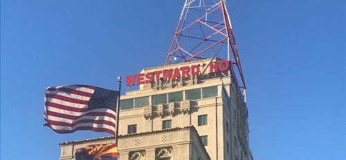 Exterior of the Westward Ho hotel in downtown Phoenix.