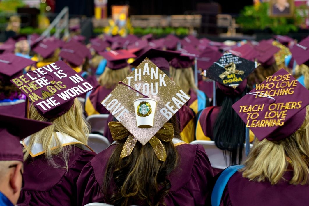 decorated mortar boards
