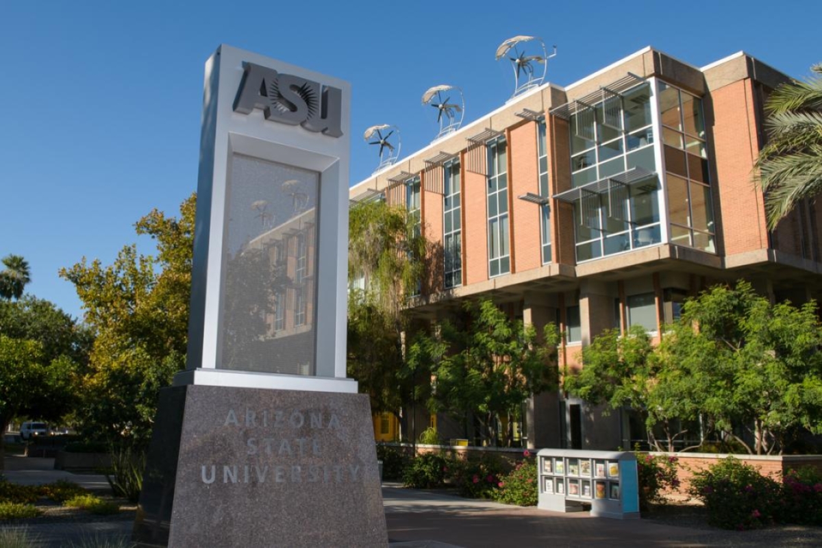 ASU sign Tempe campus