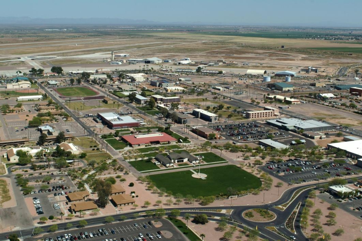 archived aerial view of ASU East campus