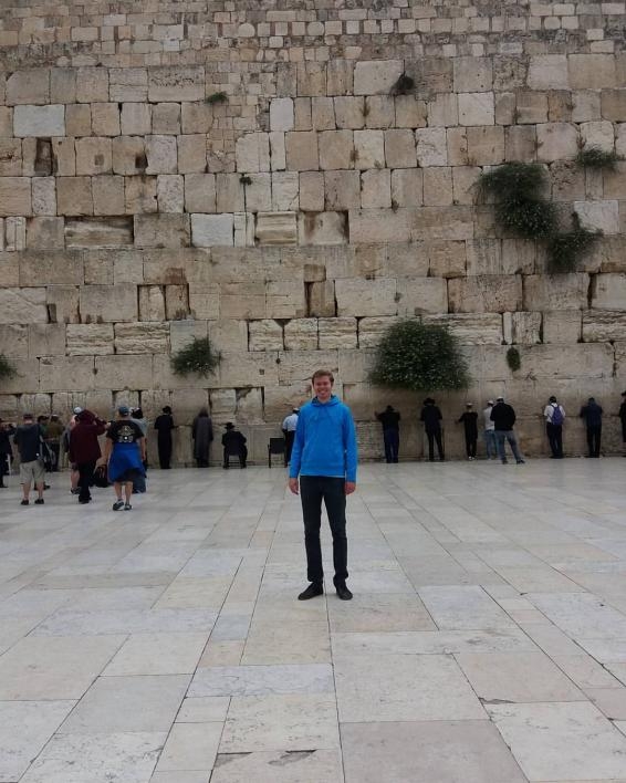 Shaun Wootten at the Western Wall in in the Old City of Jerusalem. Photo courtesy of Shaun Wootten