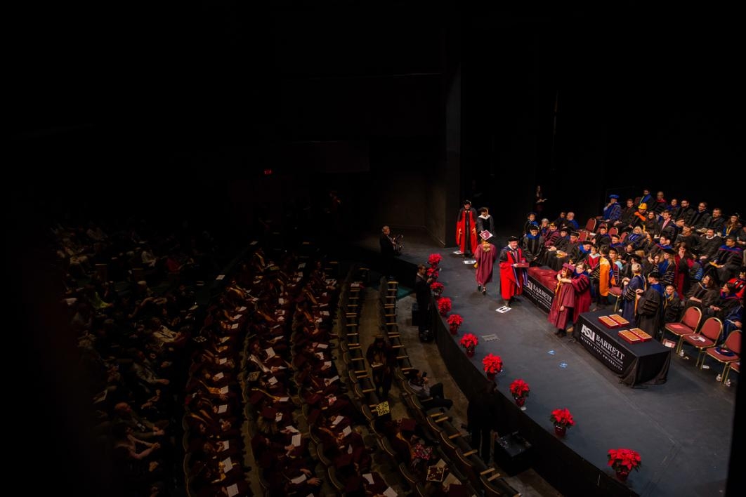 A graduation ceremony.