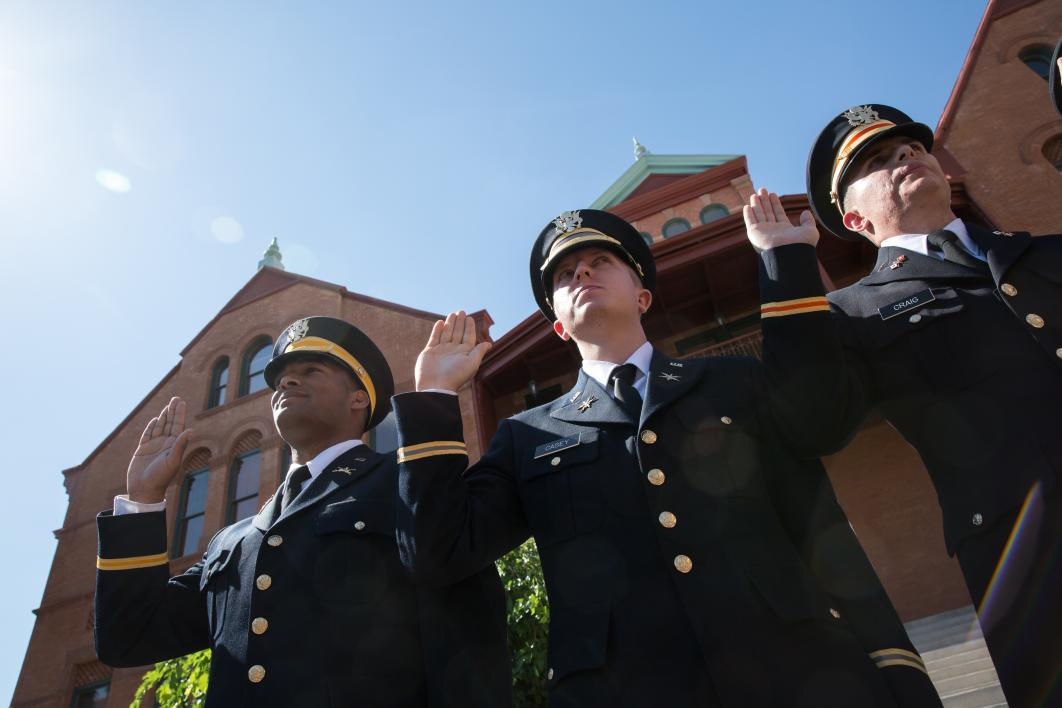 cadets taking oath