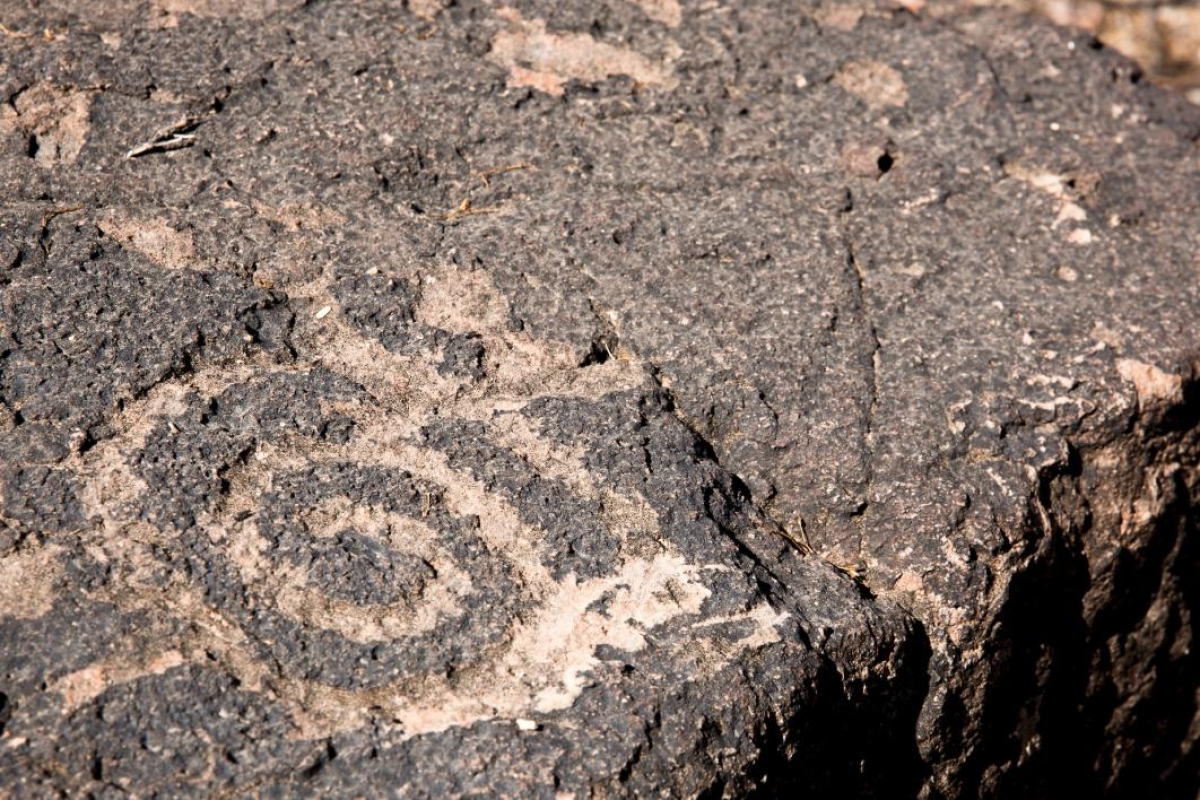 Petroglyphs on rocks