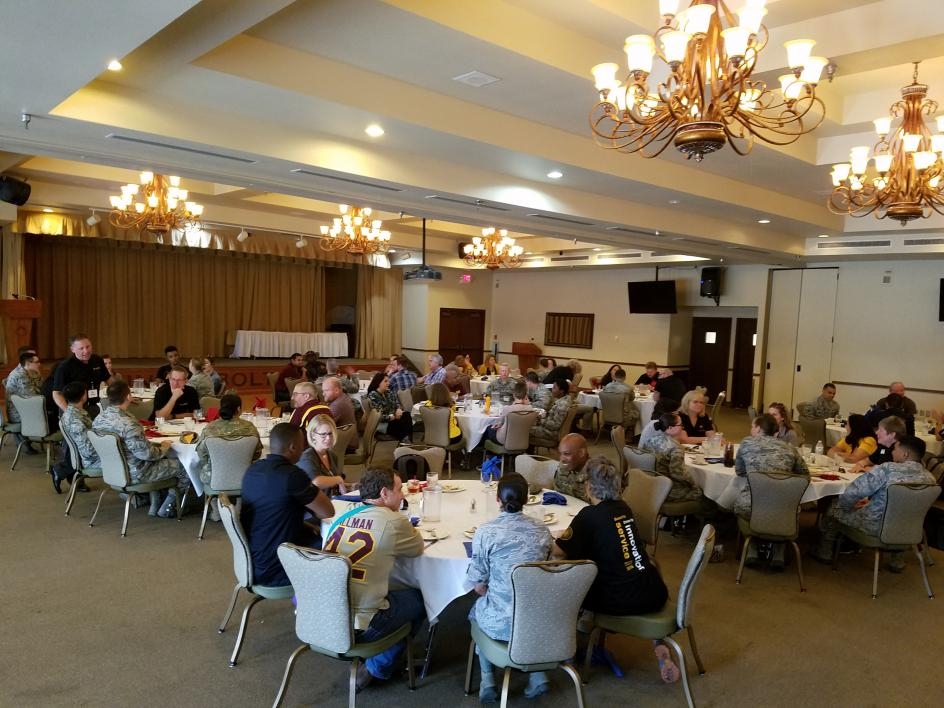 ASU faculty, staff, students dine with Airmen