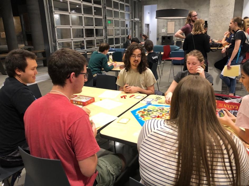 ASU students had fun playing board games and meeting students from other universities.