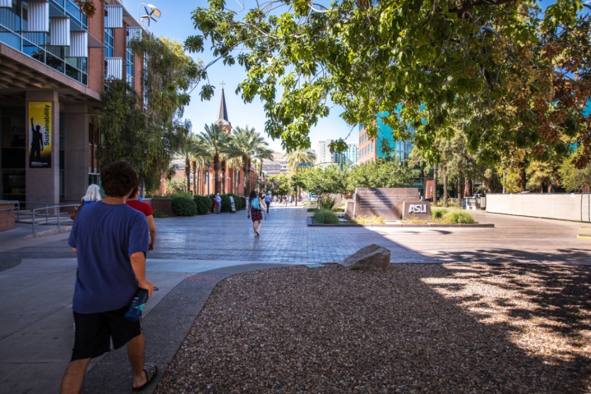 Tempe campus looking north toward A Mountain
