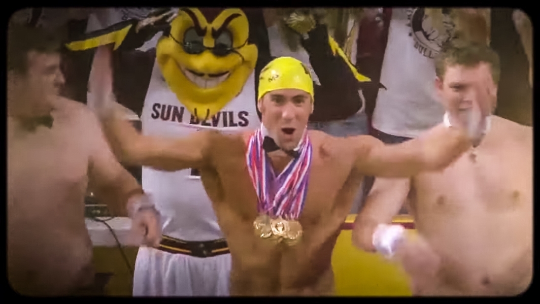 Screenshot of Michael Phelps and the Curtain of Distraction