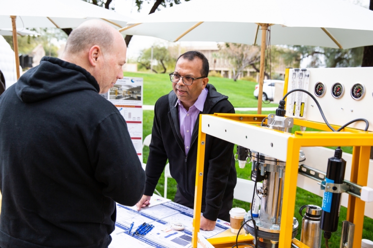 ASU engineer explains his research during Day at the Capitol
