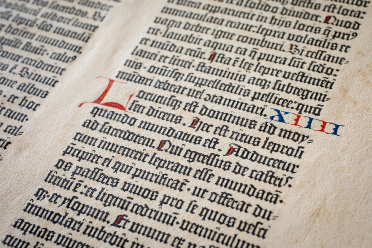 page from the Gutenberg Bible