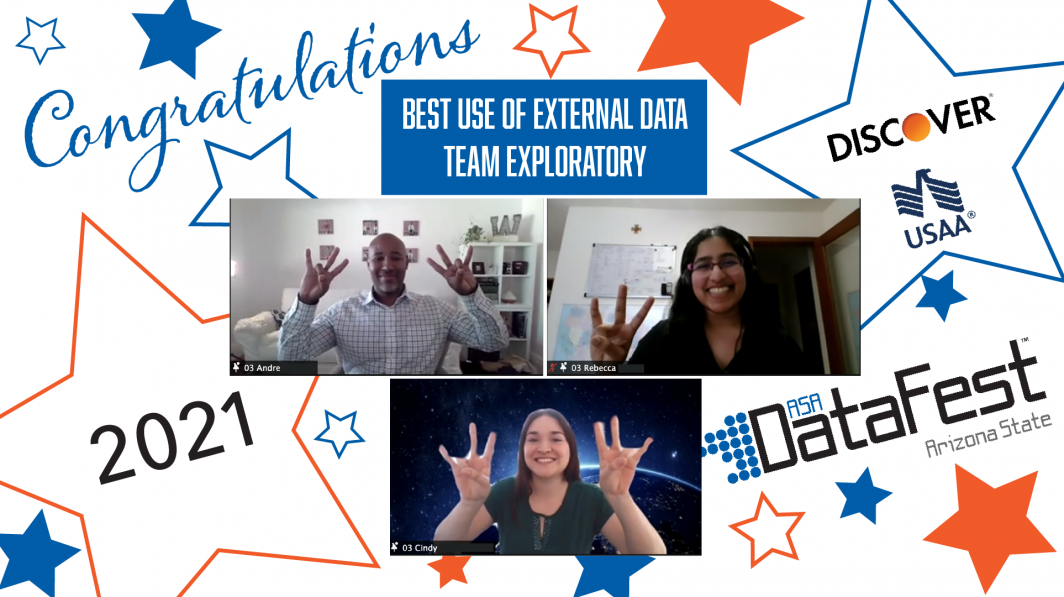 Team Exploratory wins Best Use of External Data award in ASA DataFest 2021