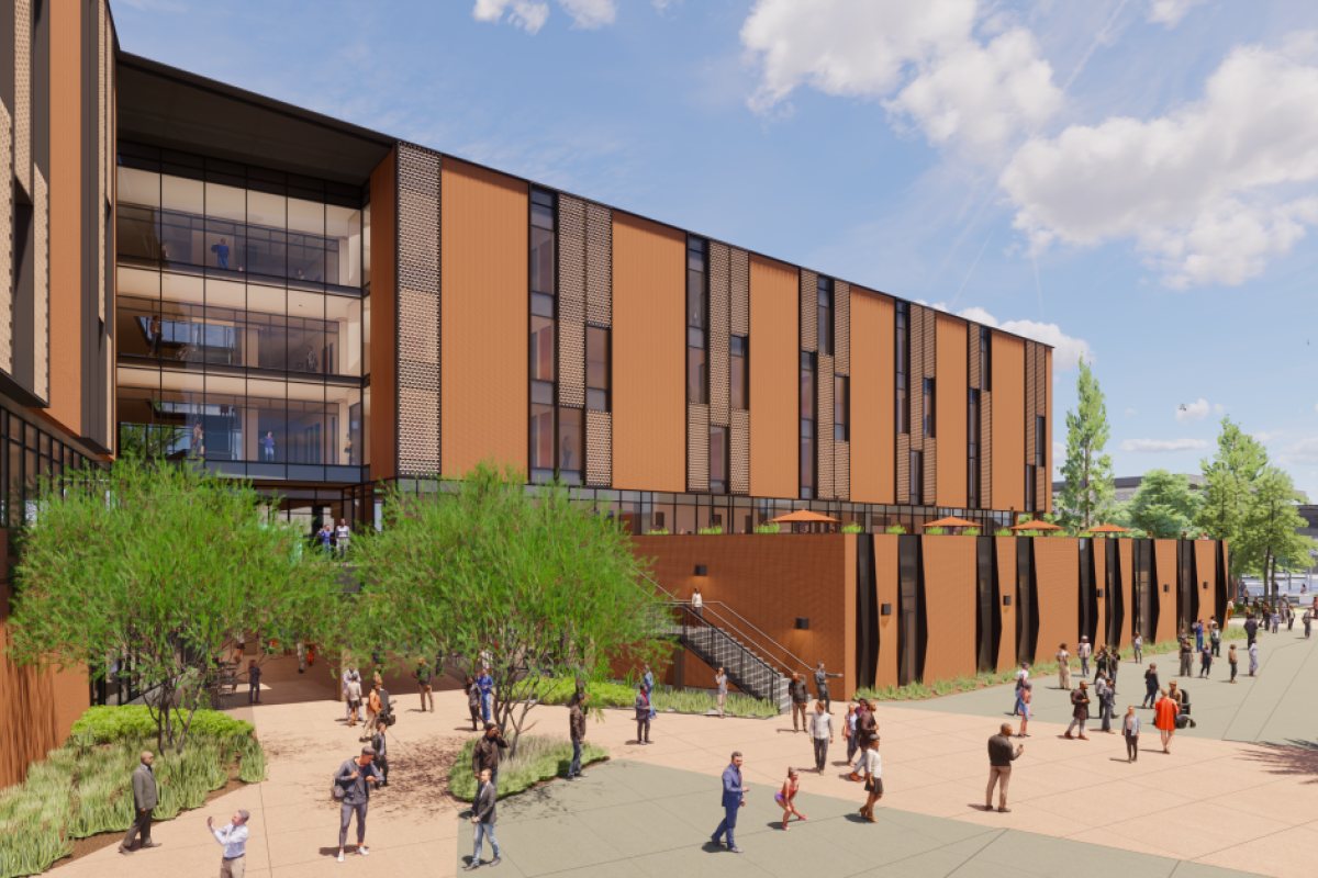 Rendering of new building on ASU Tempe campus