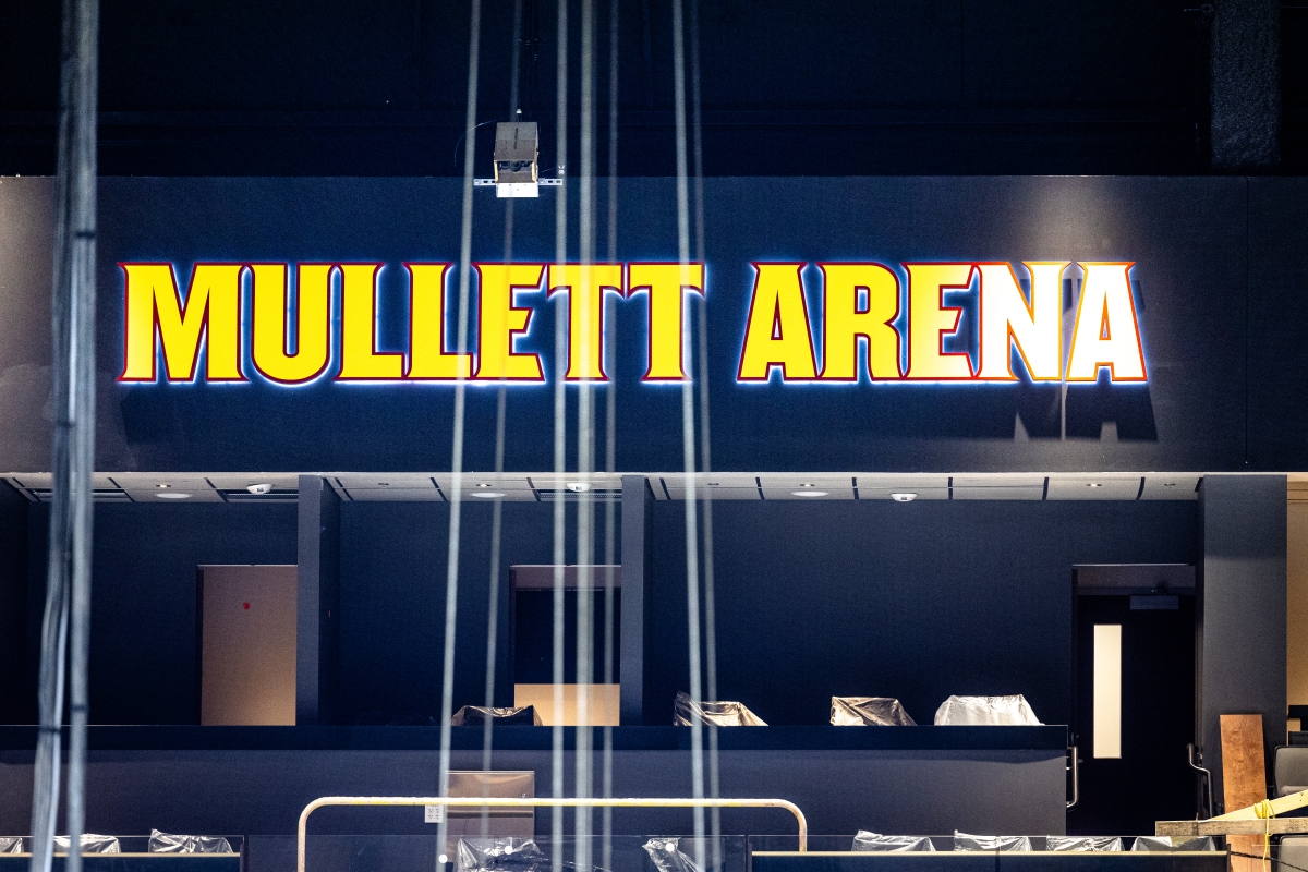 Mulett Arena signage
