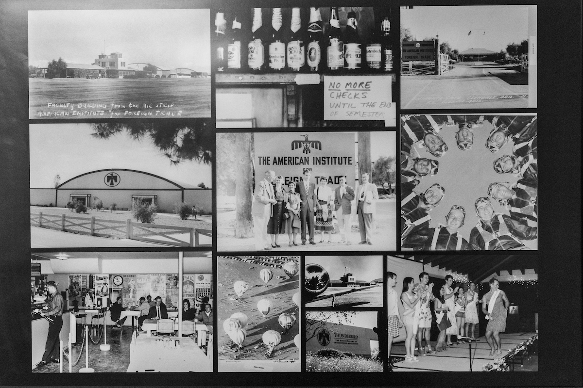 Collage of black-and-white photos