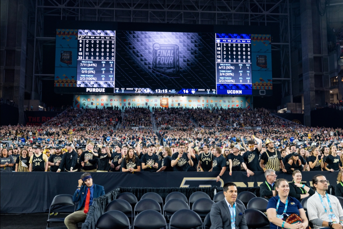 Audience at Final Four game in Glendale, Arizona