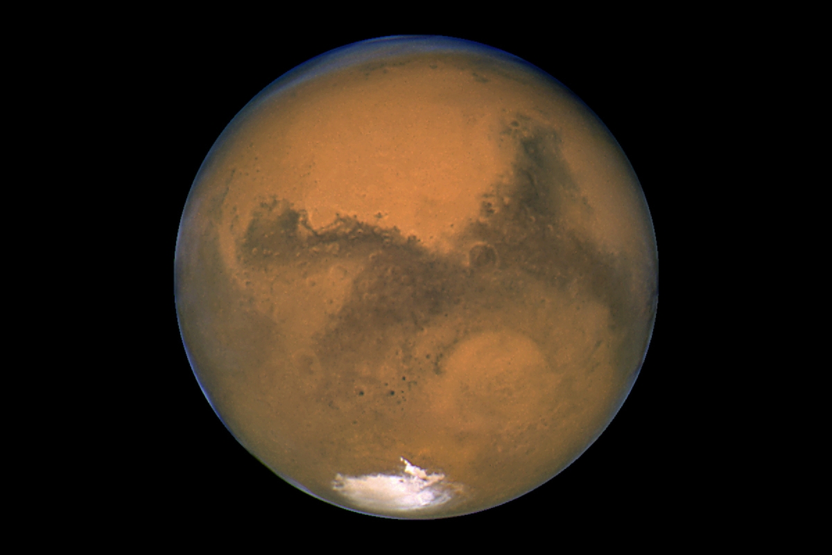 Close-up image of Mars