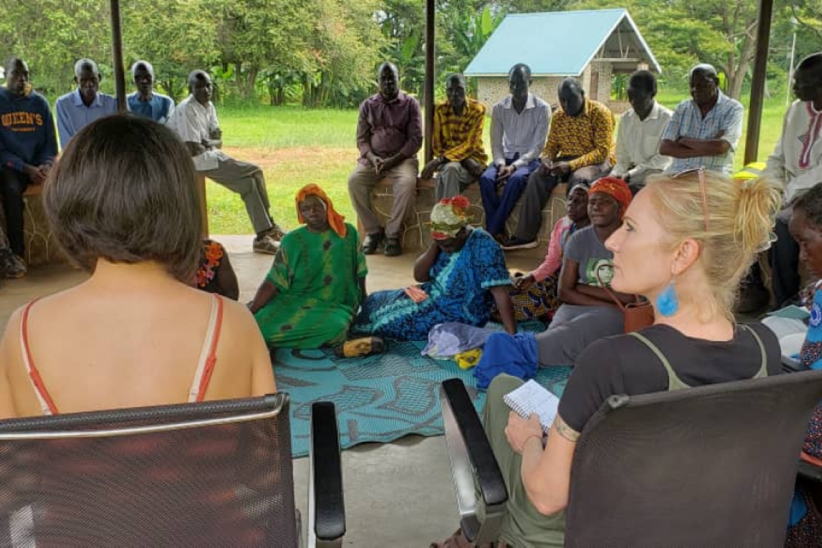 ASU Researcher Tricia Hepner is facilitating a focus group in Uganda