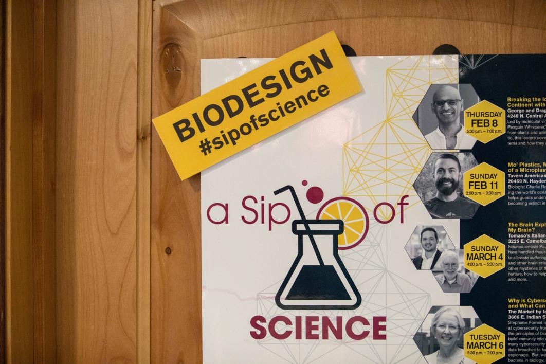 Biodesign A Sip of Science Explain Brain event